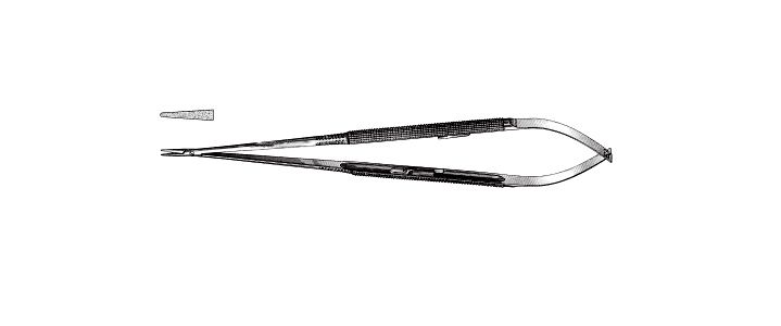 Straight delicate jaws, without catch