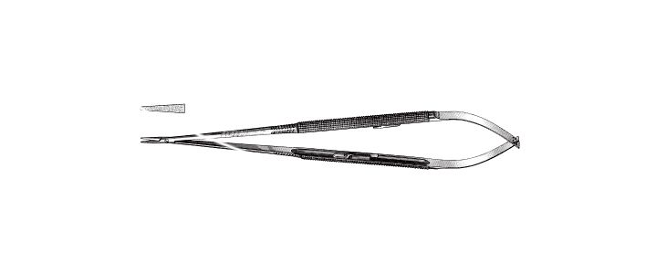 Straight delicate jaws, with catch