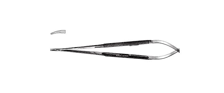 Curved delicate jaws, without catch
