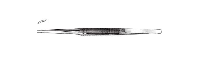 Curved, with tying platform