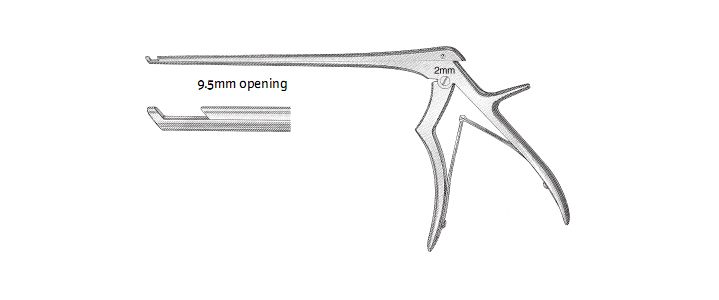 Micro Kerrison Cervical Rongeur, Thin Footplate