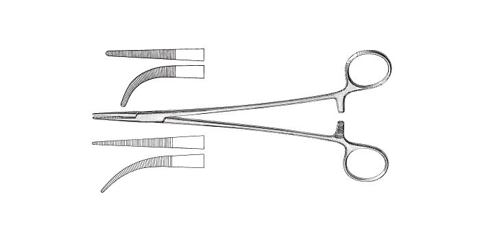 Adson Hemostatic Forceps, Fine Tips