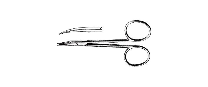 Stevens Stitch Scissors, Curved Sharp Tips