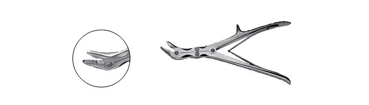 Stille-Luer-Echlin Angular Duckbill Rongeur