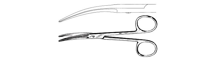 Aufricht Nasal Scissors, Curved