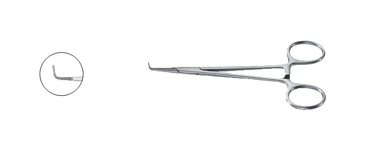 Delicate Mixter Forceps, Right Angle
