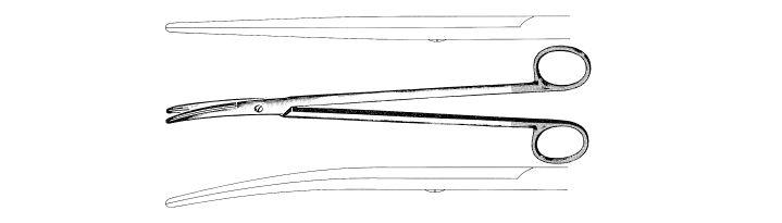 Metzenbaum-Nelson Scissors, Tungsten Carbide