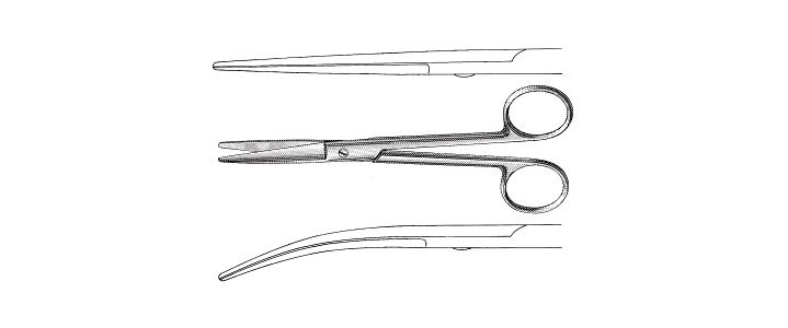 Brown Dissecting Scissors