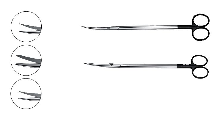 Lillehei-Potts Scissors, 9" (230mm), Super-Cut