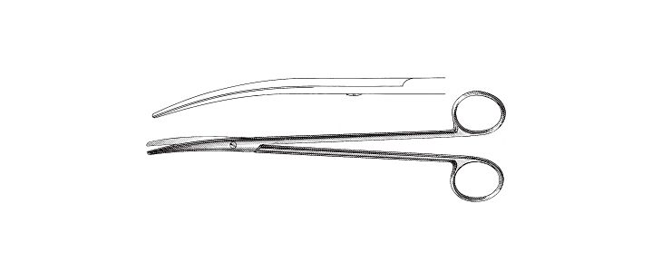Lillie Tonsil Scissors, Curved