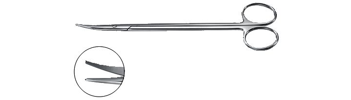 Reynolds Scissors, Narrow Tip, Curved