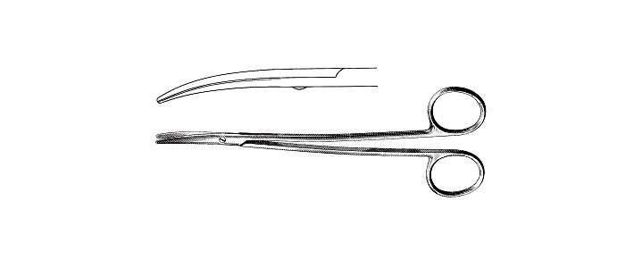 Boyd Tonsil Scissors, Double Curved