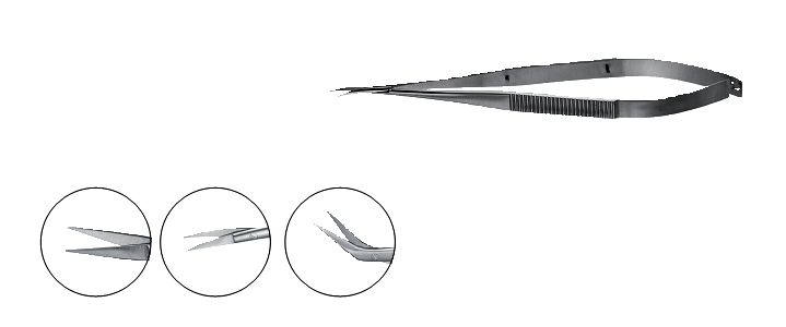 Jacobson Micro Scissors, Flat Handle