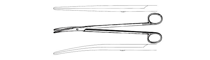 Metzenbaum-Nelson Scissors, Tungsten Carbide