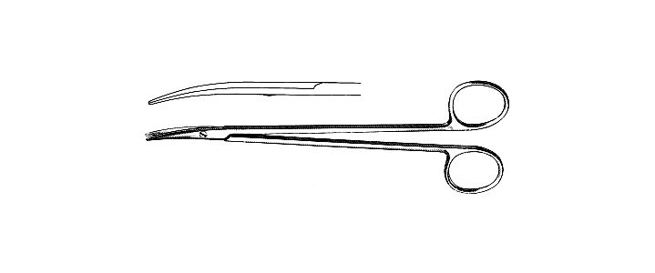 Jacobson Micro Scissors, Flat Wide Handle