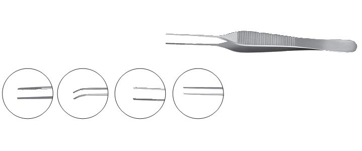 Broli-Adson Forceps, 1.2mm tips