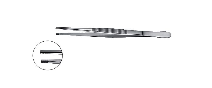 Brown Tissue Forceps, double row of 8 x 8 teeth