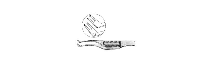 Polack Double Corneal Forceps (Colibri-Type)