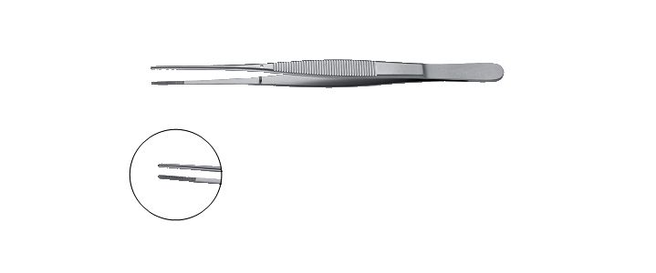 Potts-Smith Dressing Forceps, Serrated