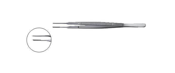 Gerald Needle and Tissue Pulling Forceps, Tungsten Carbide