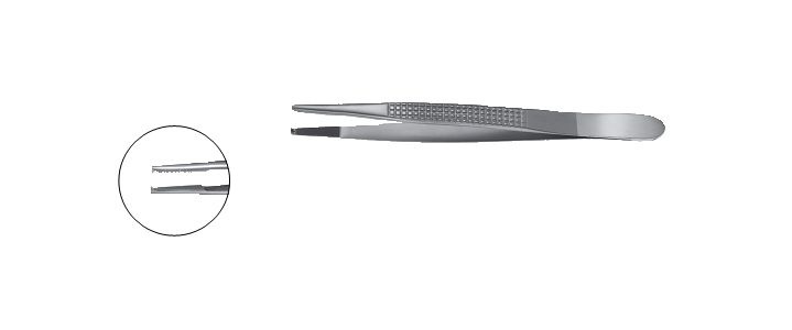Bonney Needle and Tissue Pulling Forceps, Tungsten Carbide