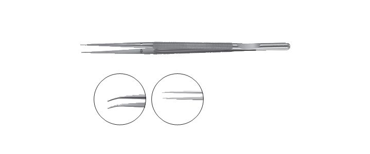 Dennis Micro Forceps, Round Handle, Counter Balance