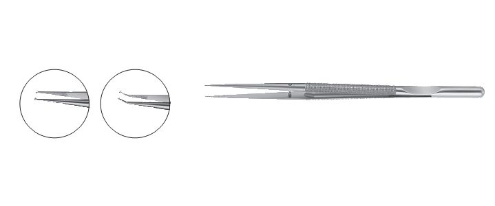 Dennis Micro Ring Forceps, Round Handle, Counter Balance