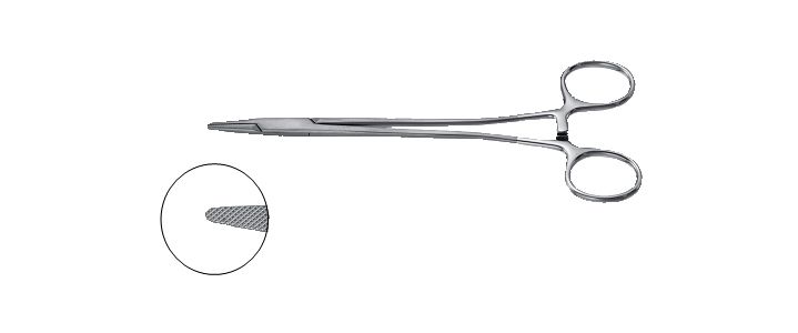 Delicate Sarot Needle Holder, Tungsten Carbide