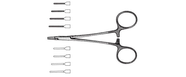 Delicate Ryder Needle Holder, Tungsten Carbide