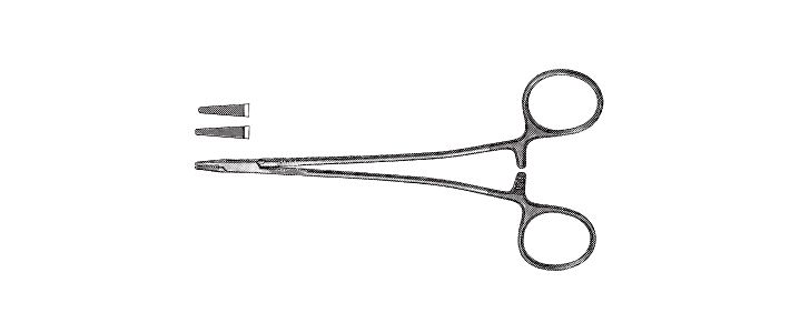 Delicate Sarot Needle Holder, Tungsten Carbide