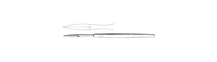Cottle Double Edged Knife