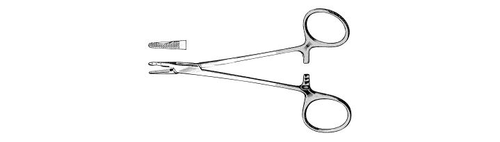 Neivert Needle Holder, Tungsten Carbide