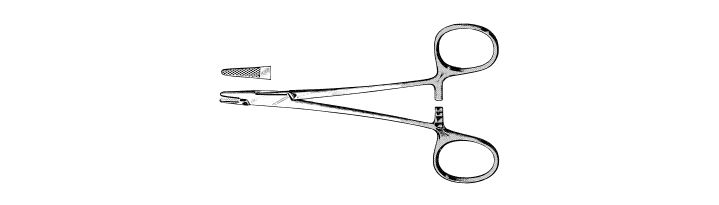 Baumgartner Needle Holder, Tungsten Carbide