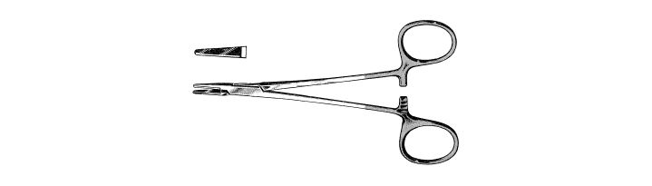Halsey Needle Holder, Tungsten Carbide