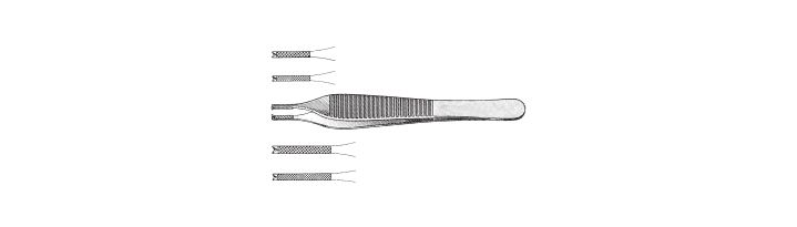 Adson Needle and Tissue Pulling Forceps, Tungsten Carbide