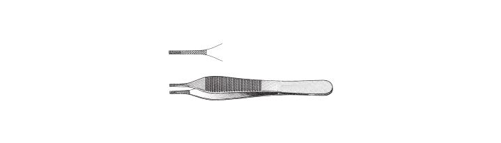 Brown-Adson Needle and Tissue Pulling Forceps, Tungsten Carbide