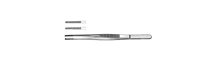 Semken Needle and Tissue Pulling Forceps, Tungsten Carbide