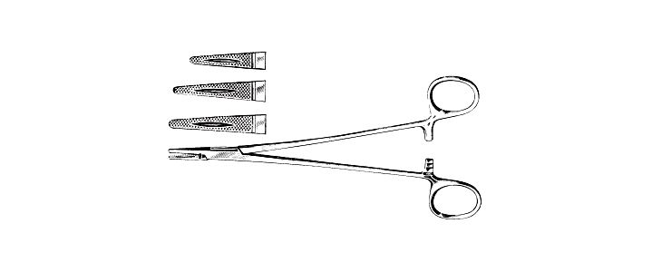 Crile-Wood Needle Holder, Grooved Jaw