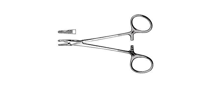Neivert Needle Holder, Tungsten Carbide