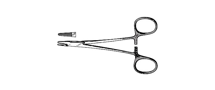 Baumgartner Needle Holder, Tungsten Carbide