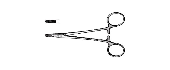 Hegar-Baumgartnere Needle Holder, Tungsten Carbide