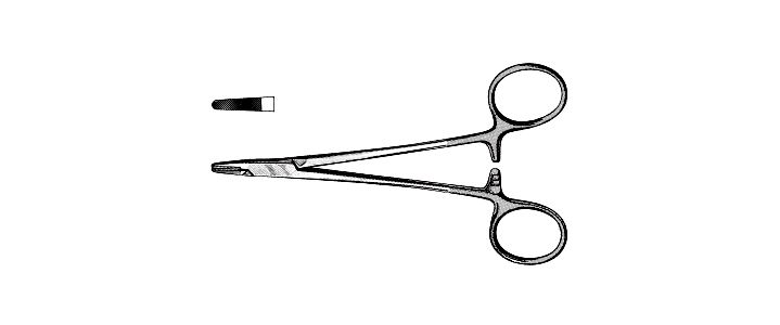 Hegar-Baumgartner Needle Holder, Tungsten Carbide