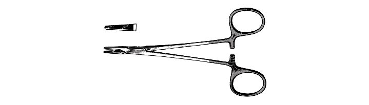 Halsey Needle Holder, Tungsten Carbide