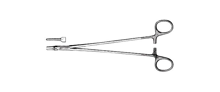 Hufnagel-Ryder Needle Holder, Tungsten Carbide