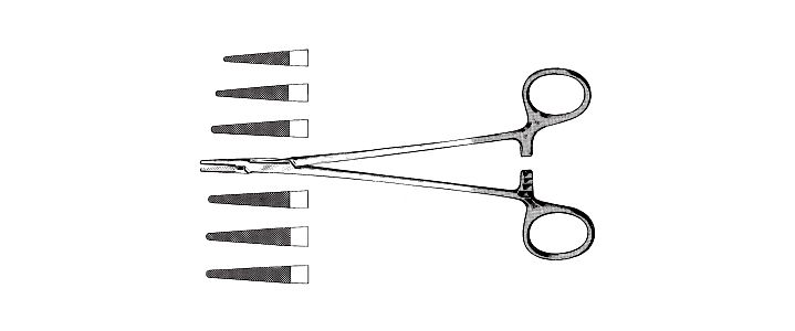 DeBakey Vascular Needle Holder, Tungsten Carbide