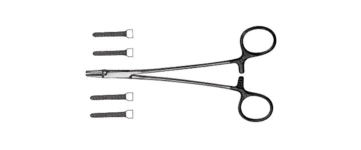Cooley Intracardiac Needle Holder, Tungsten Carbide