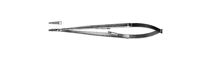 Castroviejo Style Microsurgical Needle Holder, Tungsten Carbide
