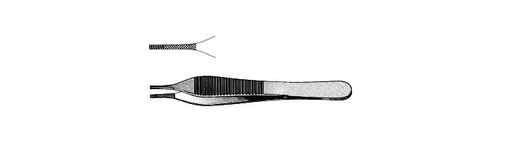 Brown-Adson Needle and Tissue Pulling Forceps, Tungsten Carbide