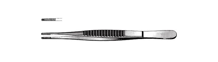 DeBakey Needle and Tissue Pulling Forceps, Tungsten Carbide