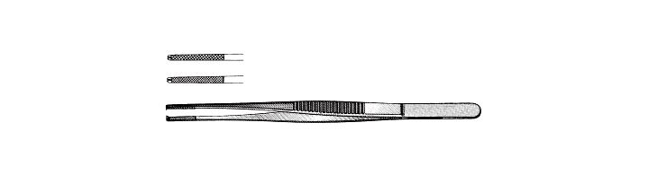 Semken Needle and Tissue Pulling Forceps, Tungsten Carbide